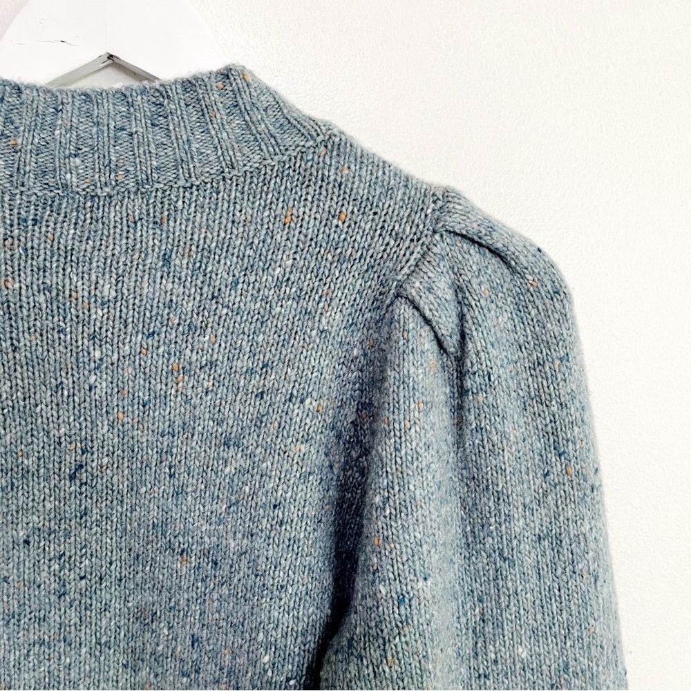 Faherty Light Blue Crew Neck Sweater - Picture 8 of 11